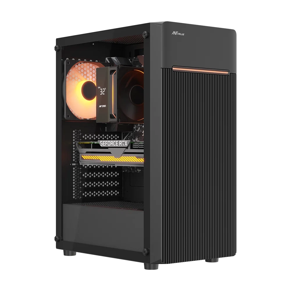 Ant Value Mid Tower Cabinet (ATX, M-ATX, M-ITX) VM24 view 2